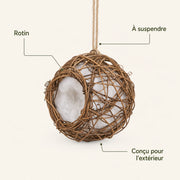 Nistkasten aus Rattan braun — Foto 4