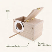 Nistkasten aus Holz beige, Maße 24,7 × 13 × 13 cm — Foto 4