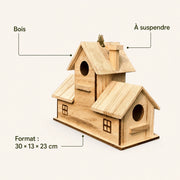 Nistkasten style rustikal aus Holz braun, Maße 30 × 13 × 23 cm — Foto 4