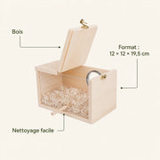 Nistkasten aus Holz beige, Maße 12 × 12 × 19,5 cm — Foto 4
